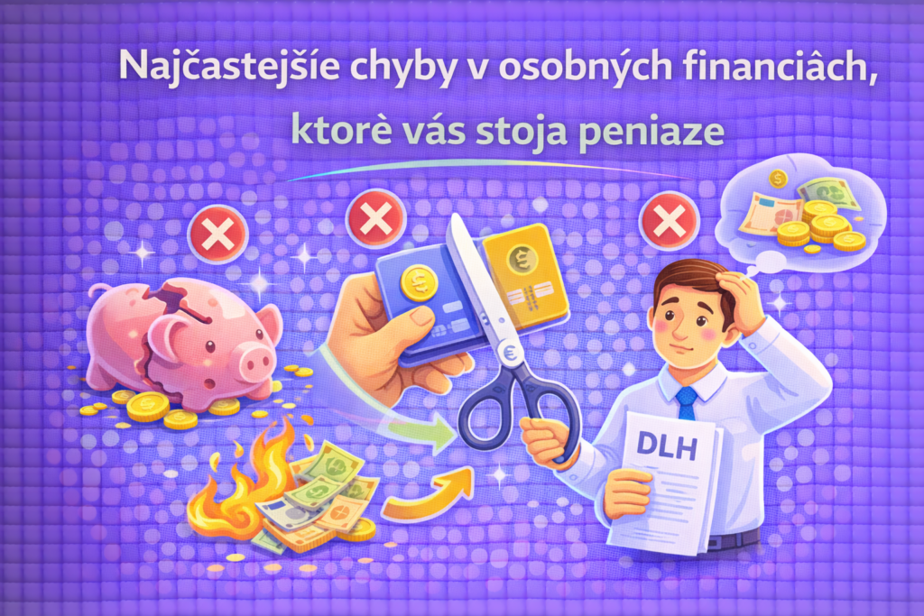 Najčastejšie chyby v osobných financiách, ktoré vás stoja peniaze