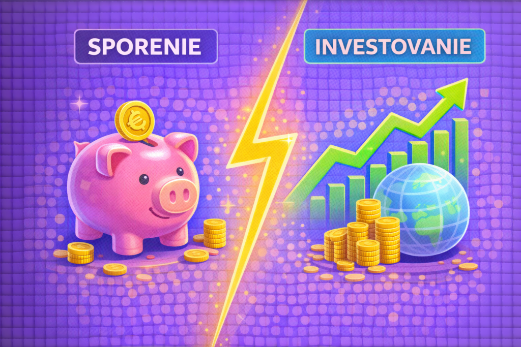 Rozdiel medzi sporením a investovaním (jednoducho vysvetlené)