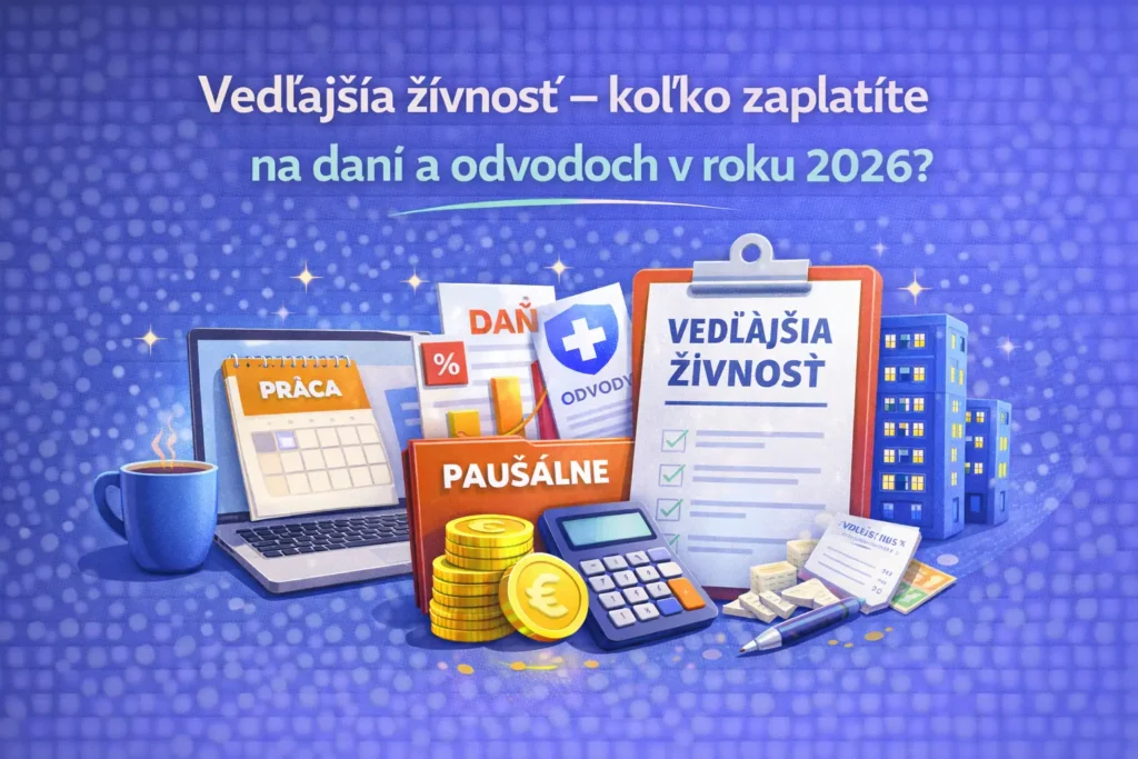 vedľajšia živnosť – dane a odvody v roku 2026