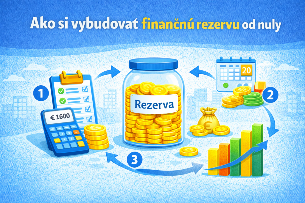 Ako si vybudovať finančnú rezervu od nuly – postup budovania finančnej rezervy a postupného sporenia peňazí.