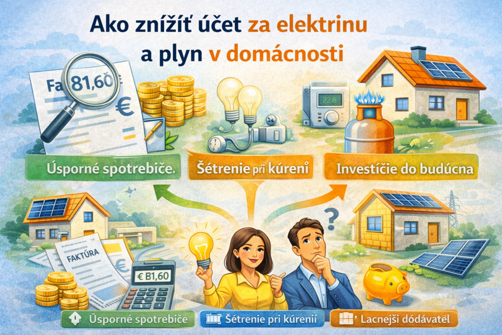 Tipy na zníženie účtu za elektrinu a plyn v domácnosti