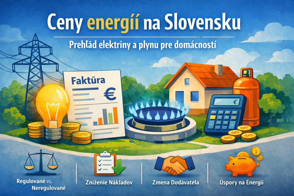 Ceny energií na Slovensku – elektrina, plyn a náklady domácnosti