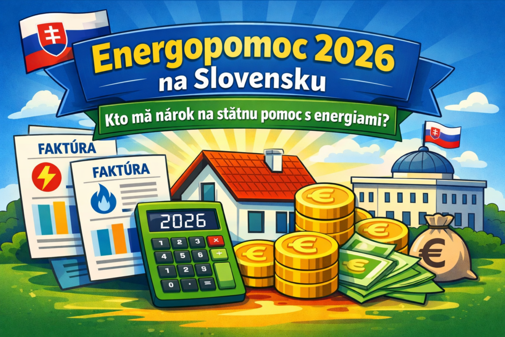 Energopomoc 2026 na Slovensku – štátna pomoc domácnostiam s nákladmi na elektrinu a plyn.