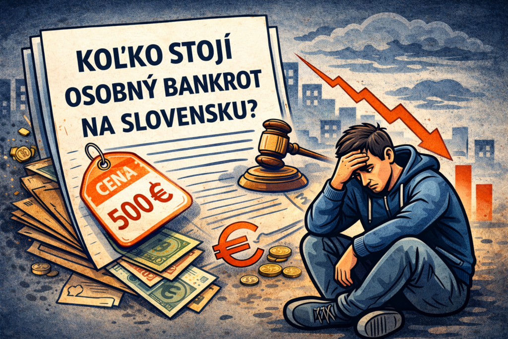 Koľko stojí osobný bankrot na Slovensku – prehľad nákladov, poplatok približne 500 € a oddlženie dlhov.