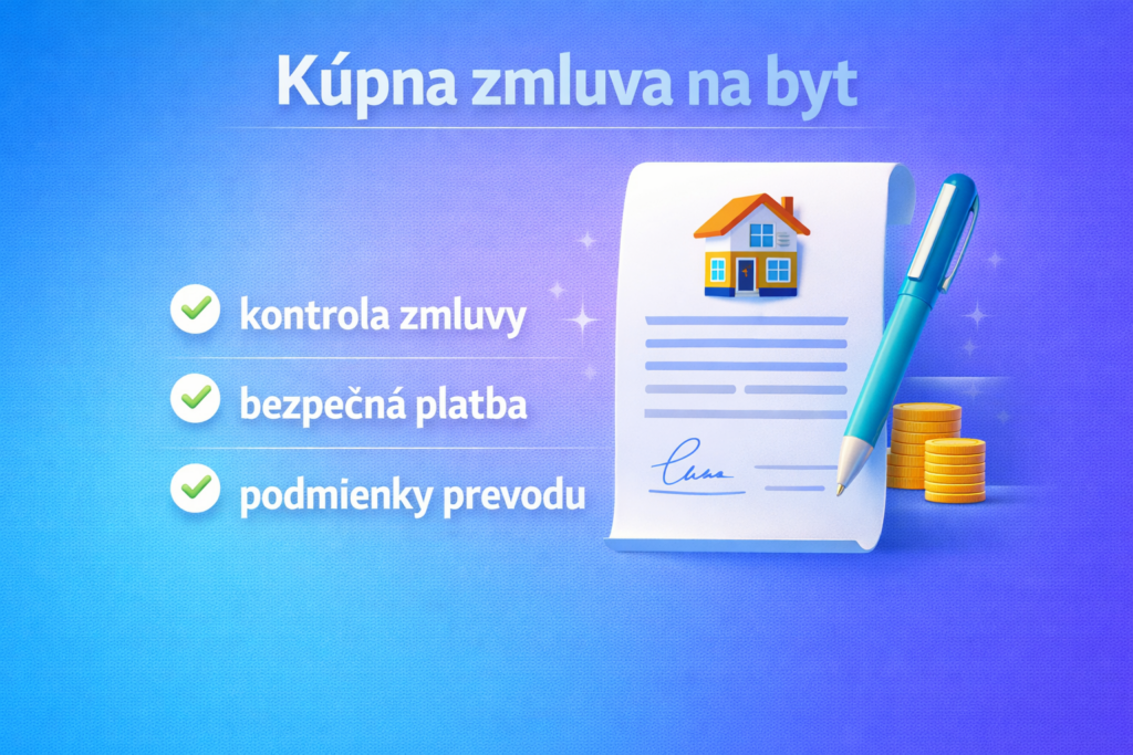 Kúpna zmluva na byt – infografika s náležitosťami a bezpečným postupom