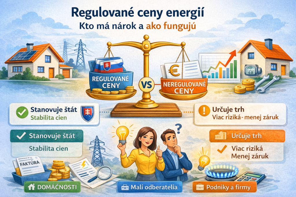 Regulované vs. neregulované ceny energií – porovnanie pre domácnosti